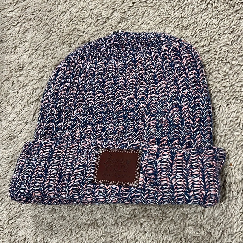 Love Your Melon Snap on Pom Beanie